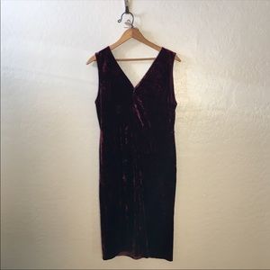 Lulu’s Burgundy Velvet Dress